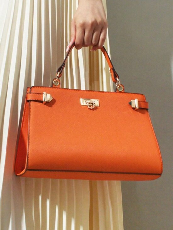 MODA ME COUTURE Handbags - Orange Elegant Women's Purse
